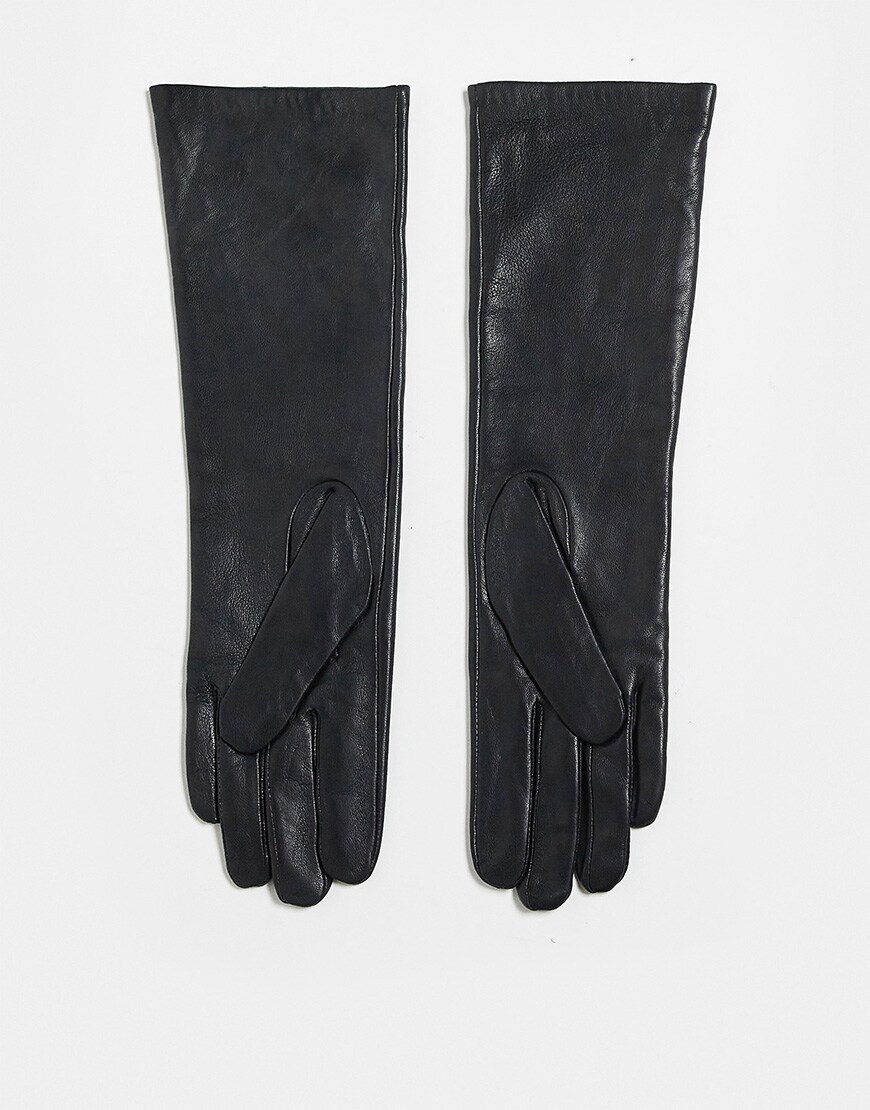 Topshop Gibson leather gloves in black | ASOS Style Feed