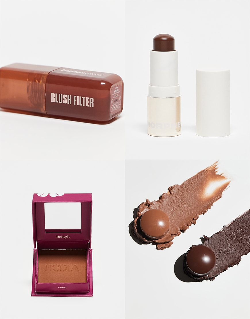 Collage of ASOS makeup