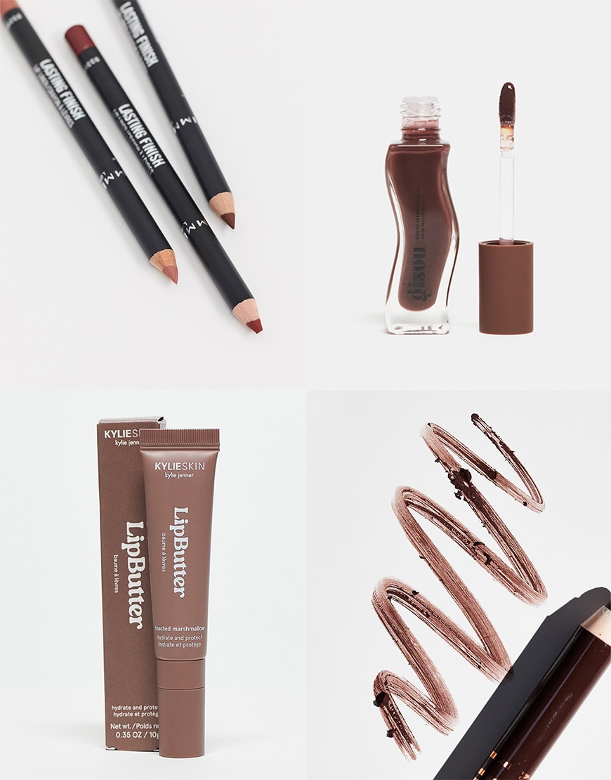 Collage of ASOS makeup