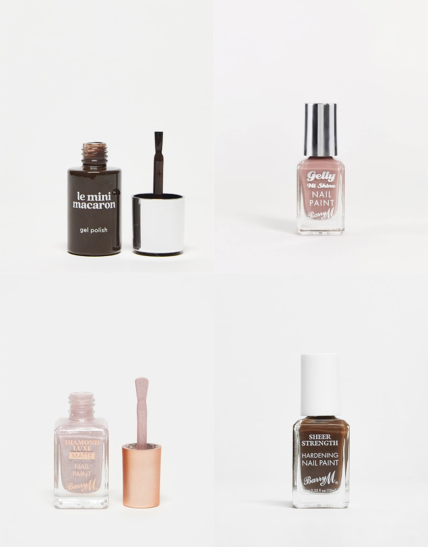 Collage of ASOS nail products