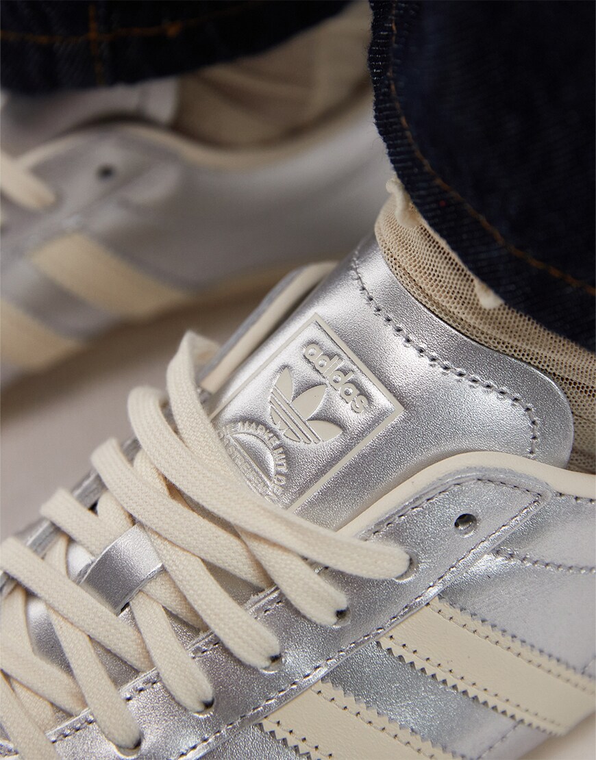 Silver adidas Tokyo trainers