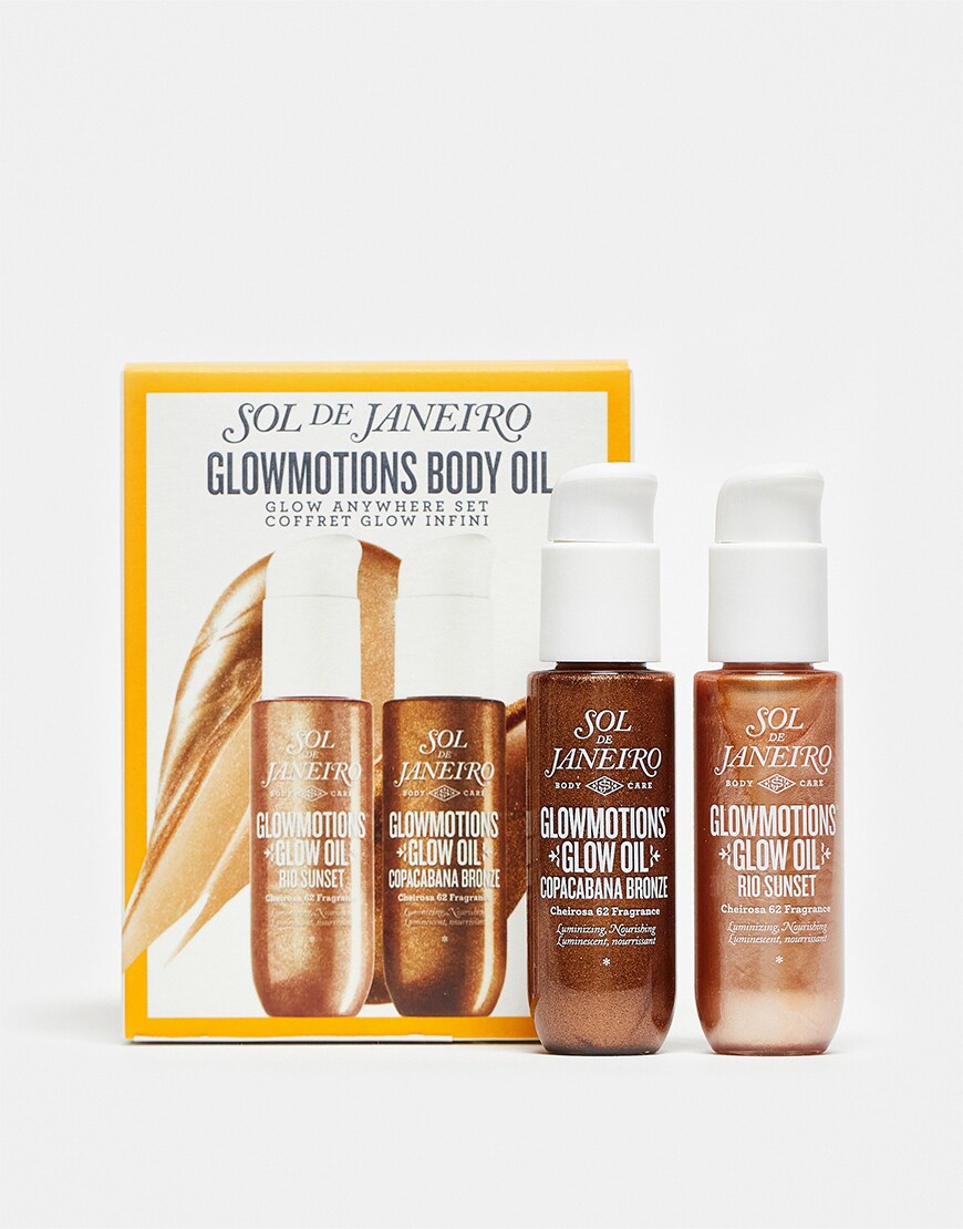 Set of 4 body glow oils