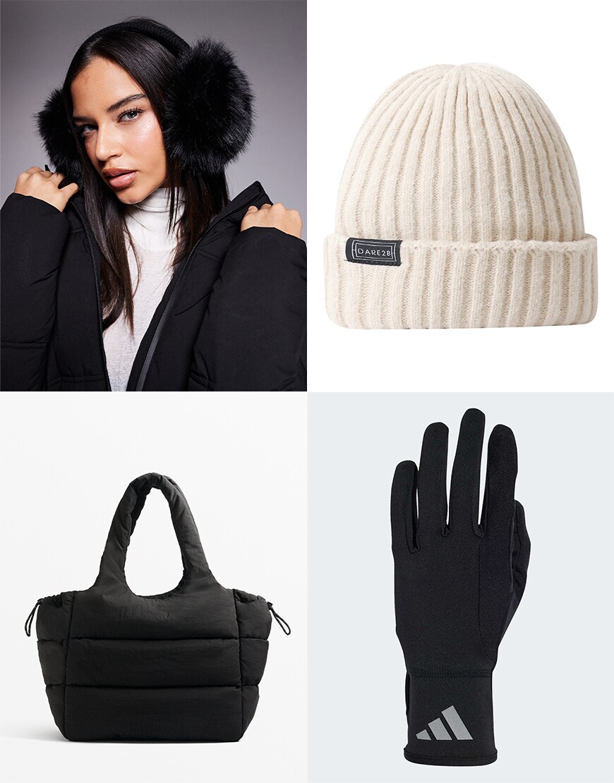 Collage of ASOS accessories