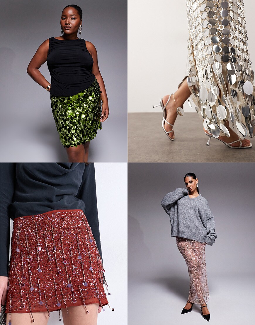Images of sequin skirts | ASOS Style Feed