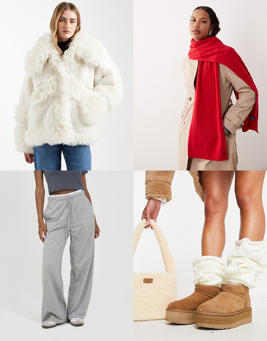 Collage of ASOS clothing