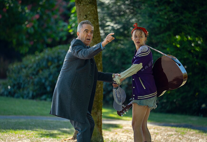 Man and woman standing side by side