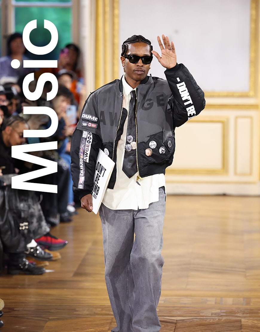 A$AP Rocky on the runway