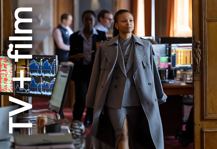 Myha'la on the set of Industry