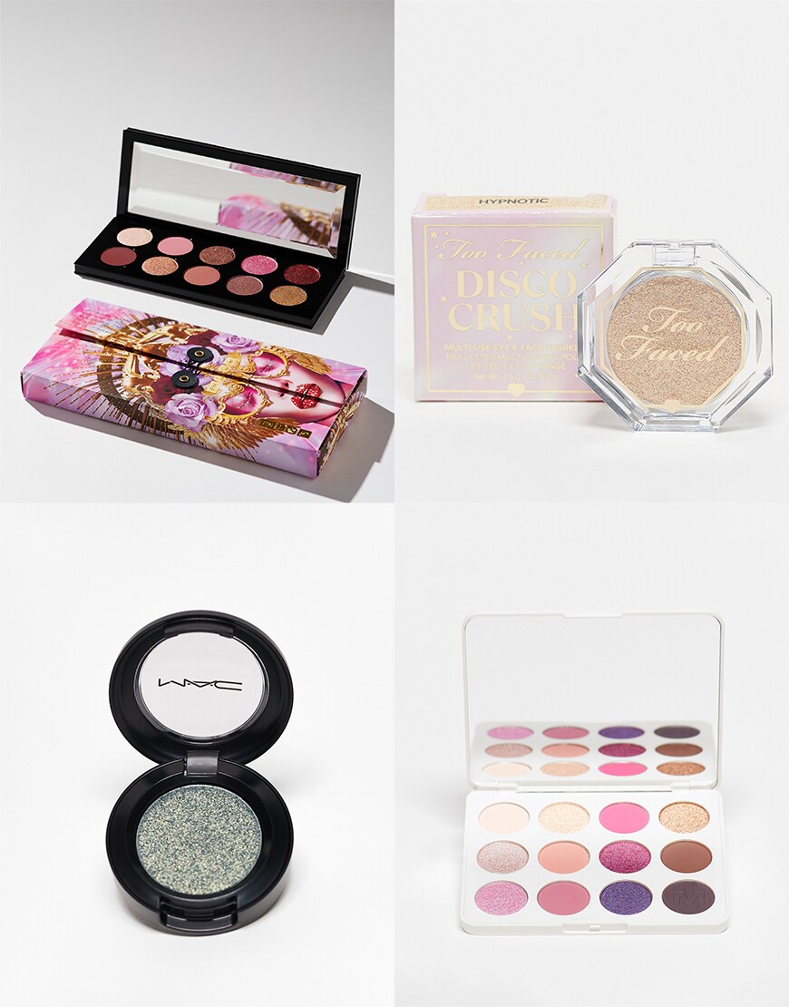 Collage of ASOS eyeshadows