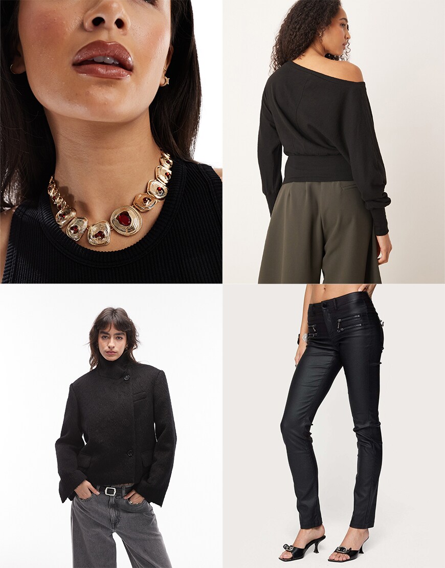 Collage of ASOS clothes