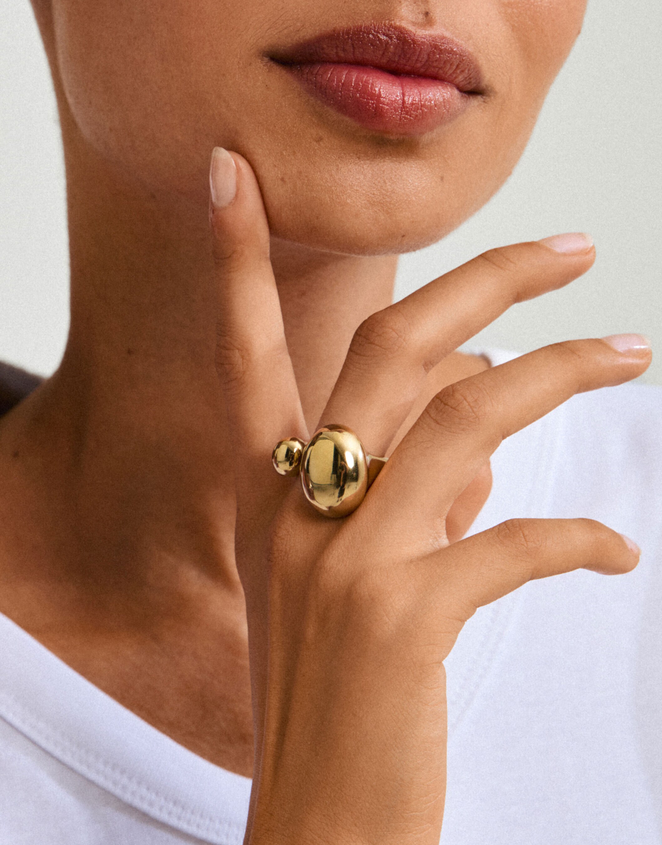 Pilgrim Alvin ring in gold plated | ASOS Style Feed