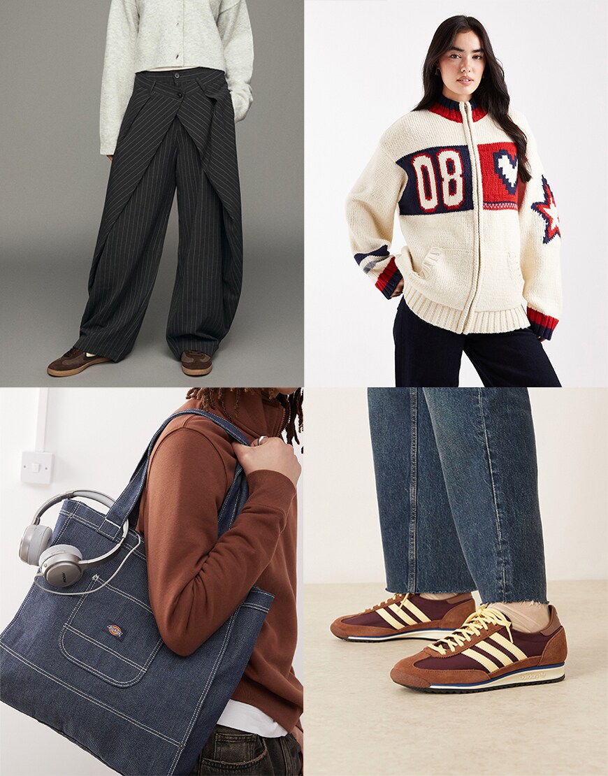 Collage of ASOS clothes