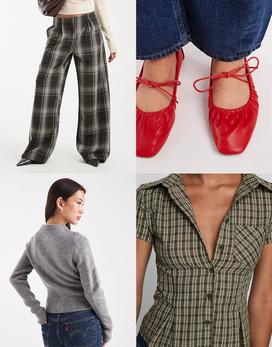 Collage of ASOS clothes