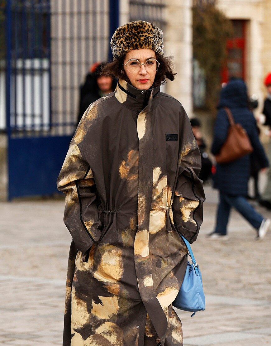 Woman wearing fur leopard print hat | ASOS Style Feed