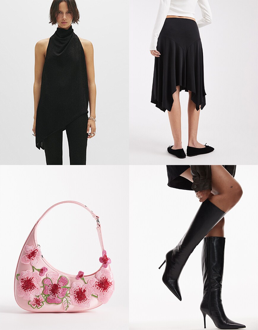 Collage of ASOS clothes