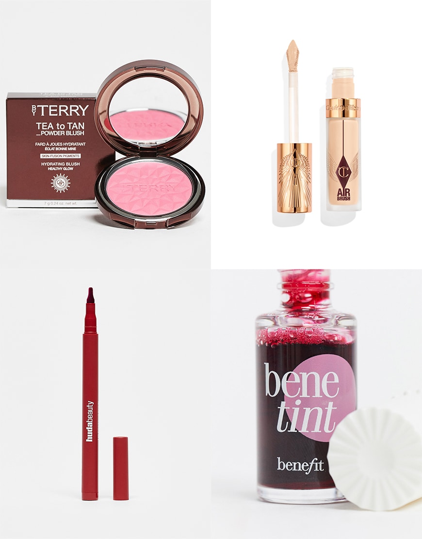 Collage of ASOS makeup