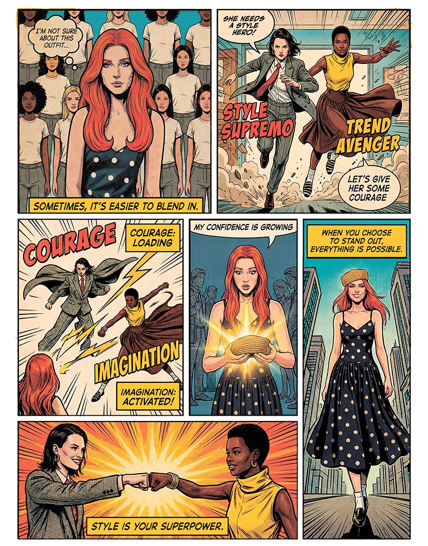 ASOS SS26 comic strip | ASOS Style Feed