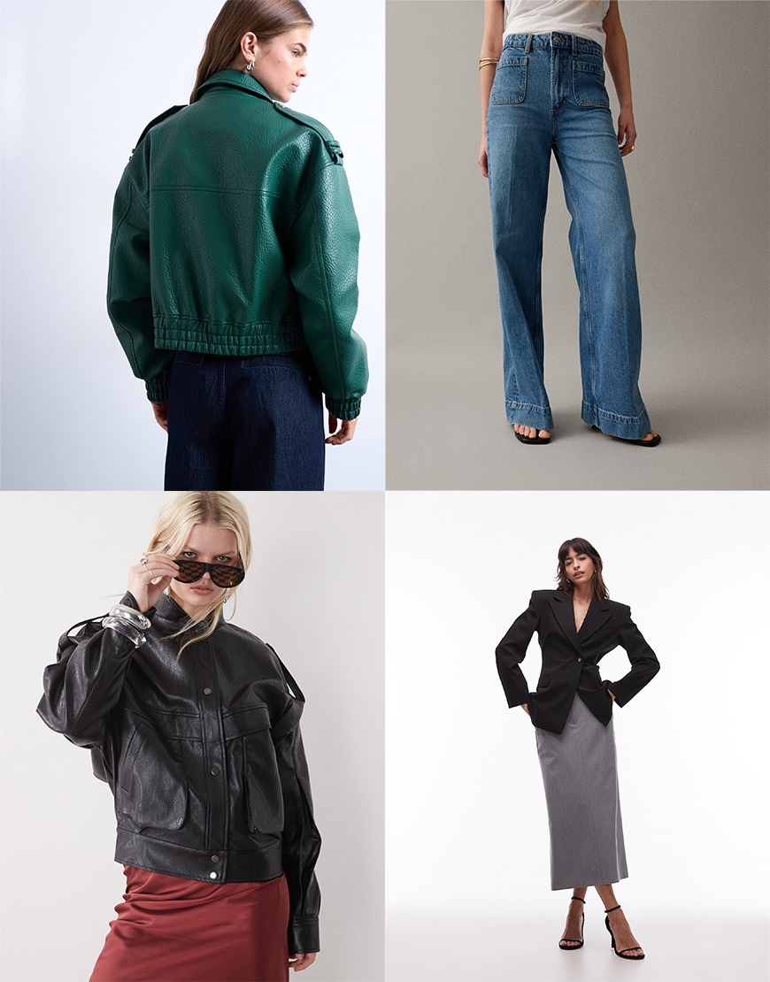 Collage of ASOS clothes