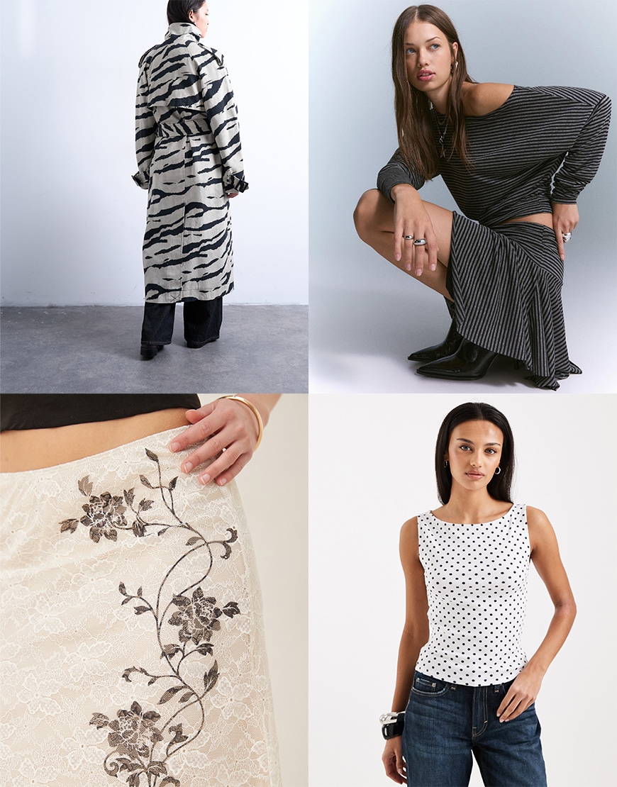 Collage of ASOS clothes
