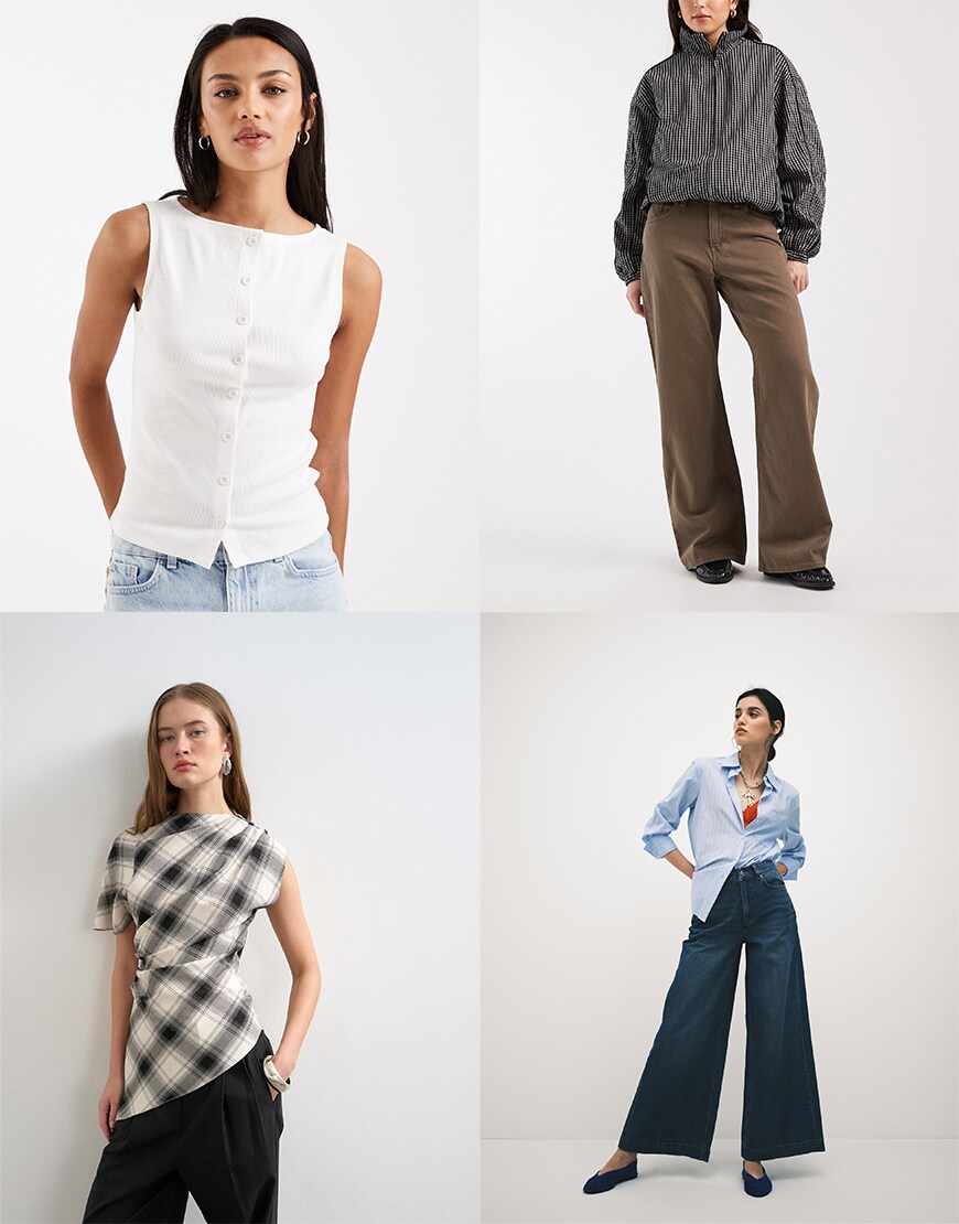 Collage of ASOS clothes