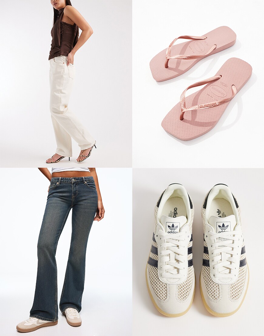 Collage of ASOS footwear