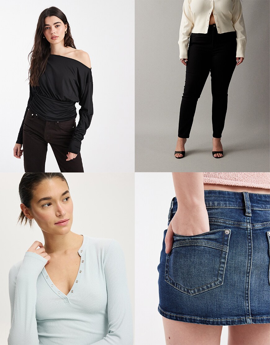 Collage of ASOS clothes