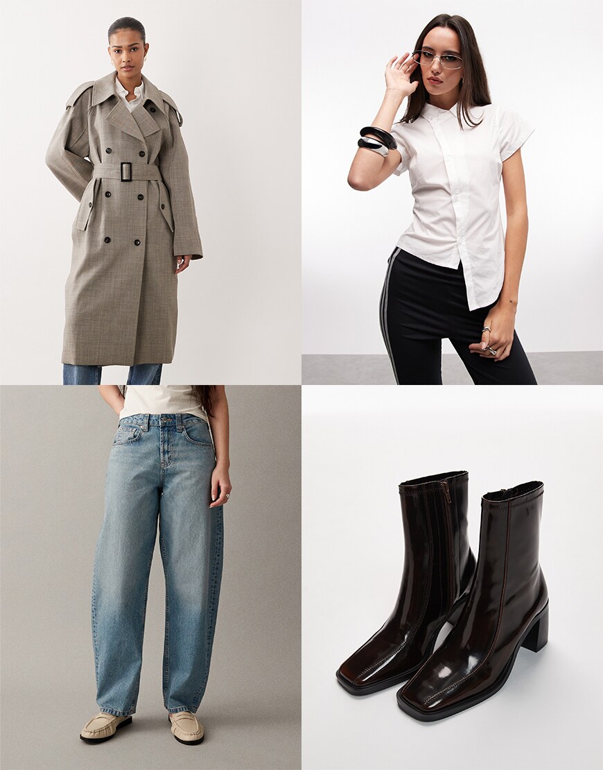 Collage of ASOS clothes