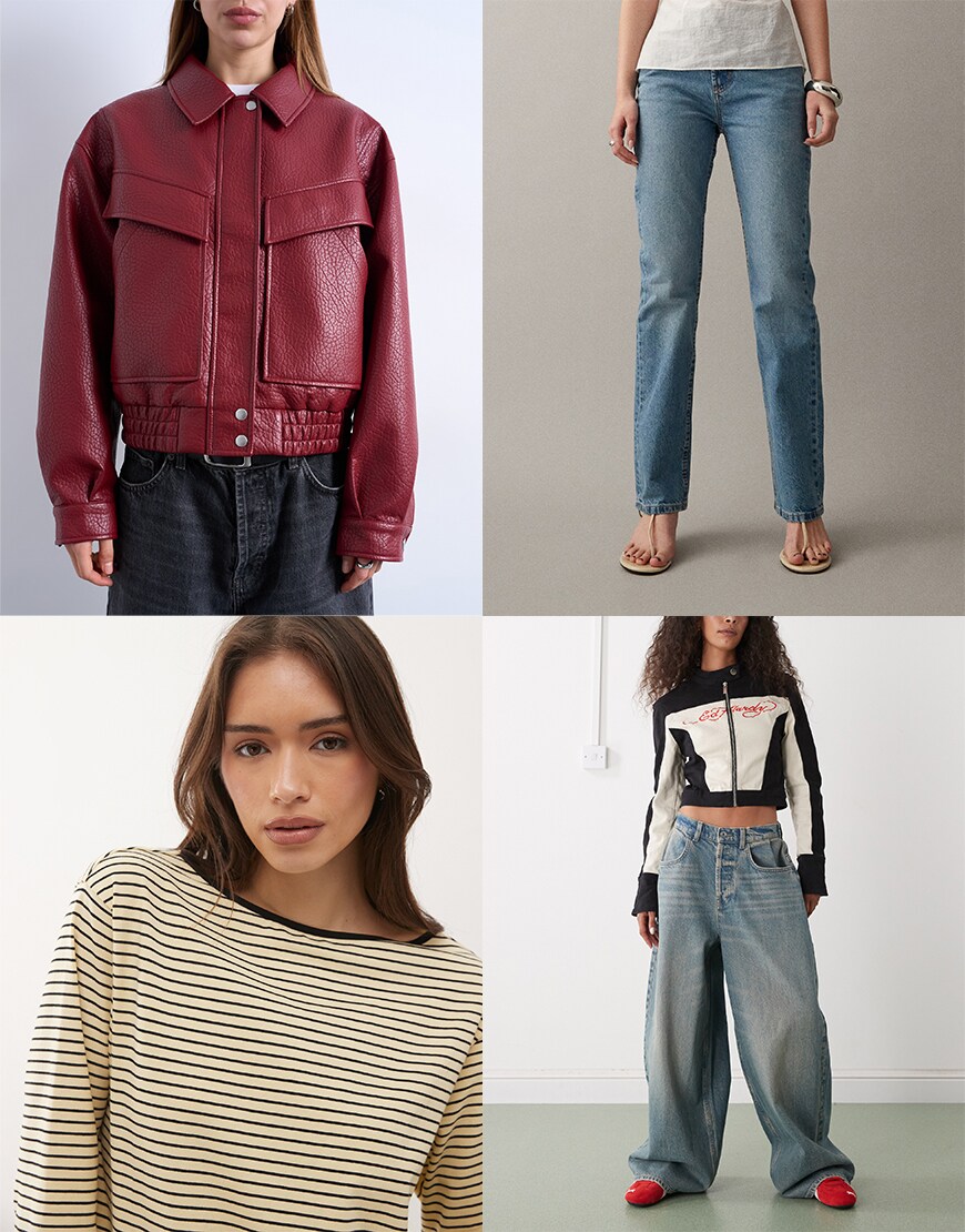 Collage of ASOS clothes