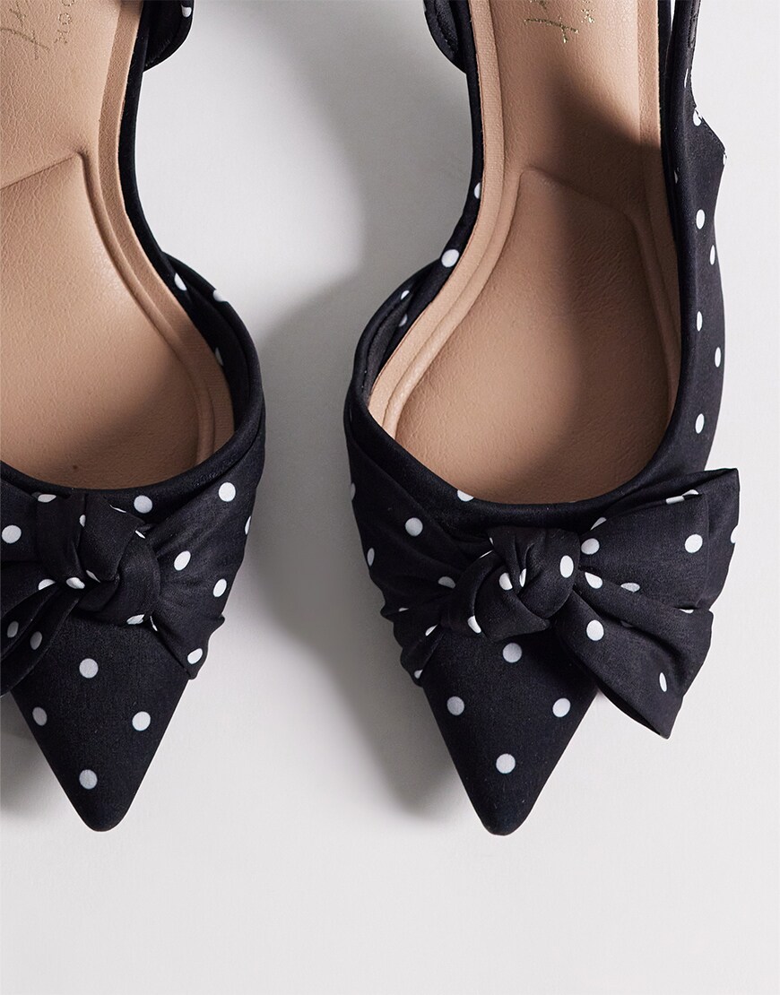 Polka dot heels