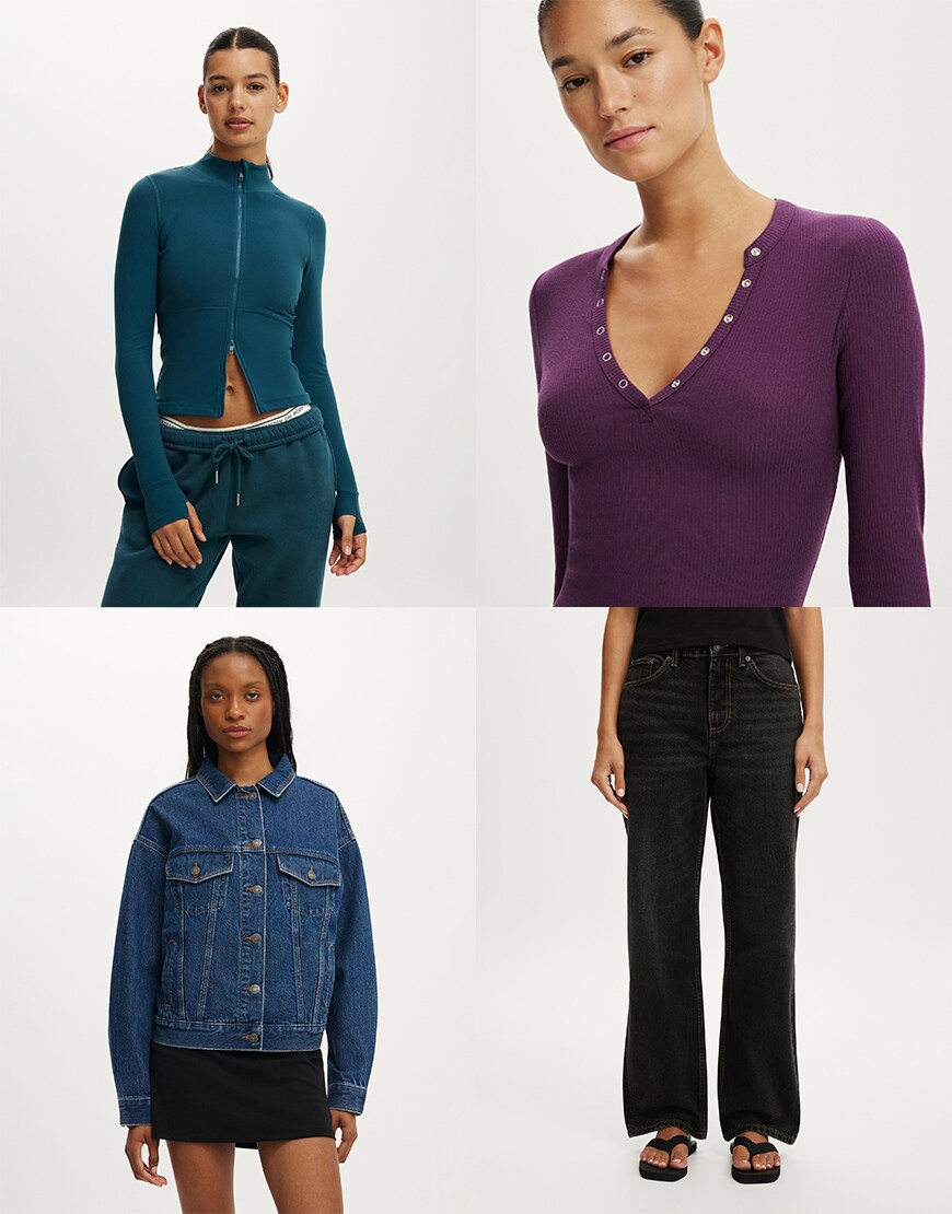 Collage of Cotton On clothes