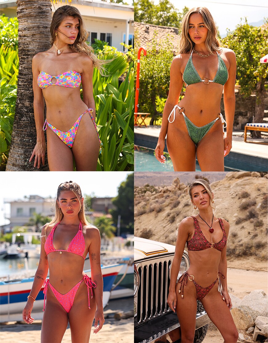 Collage of Kulani Kinis clothes