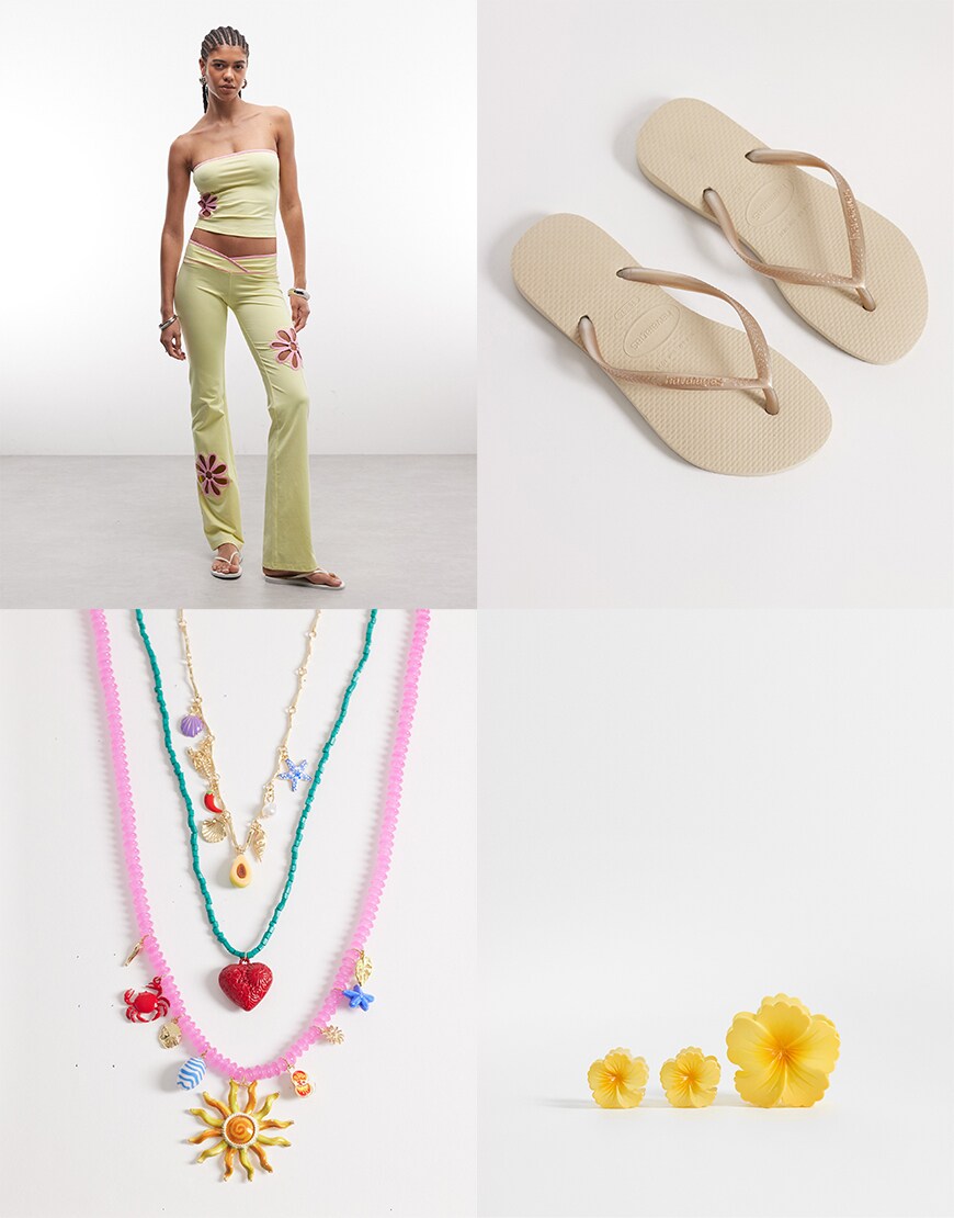 Collage of ASOS clothes