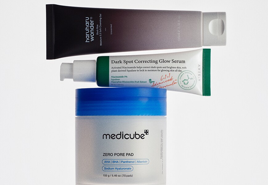 Three Korean skincare products