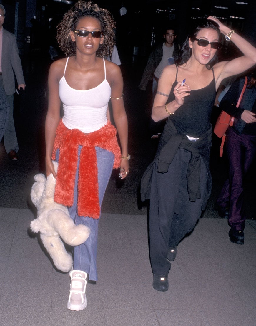Spice Girls Mel C and Mel B at the Airport 