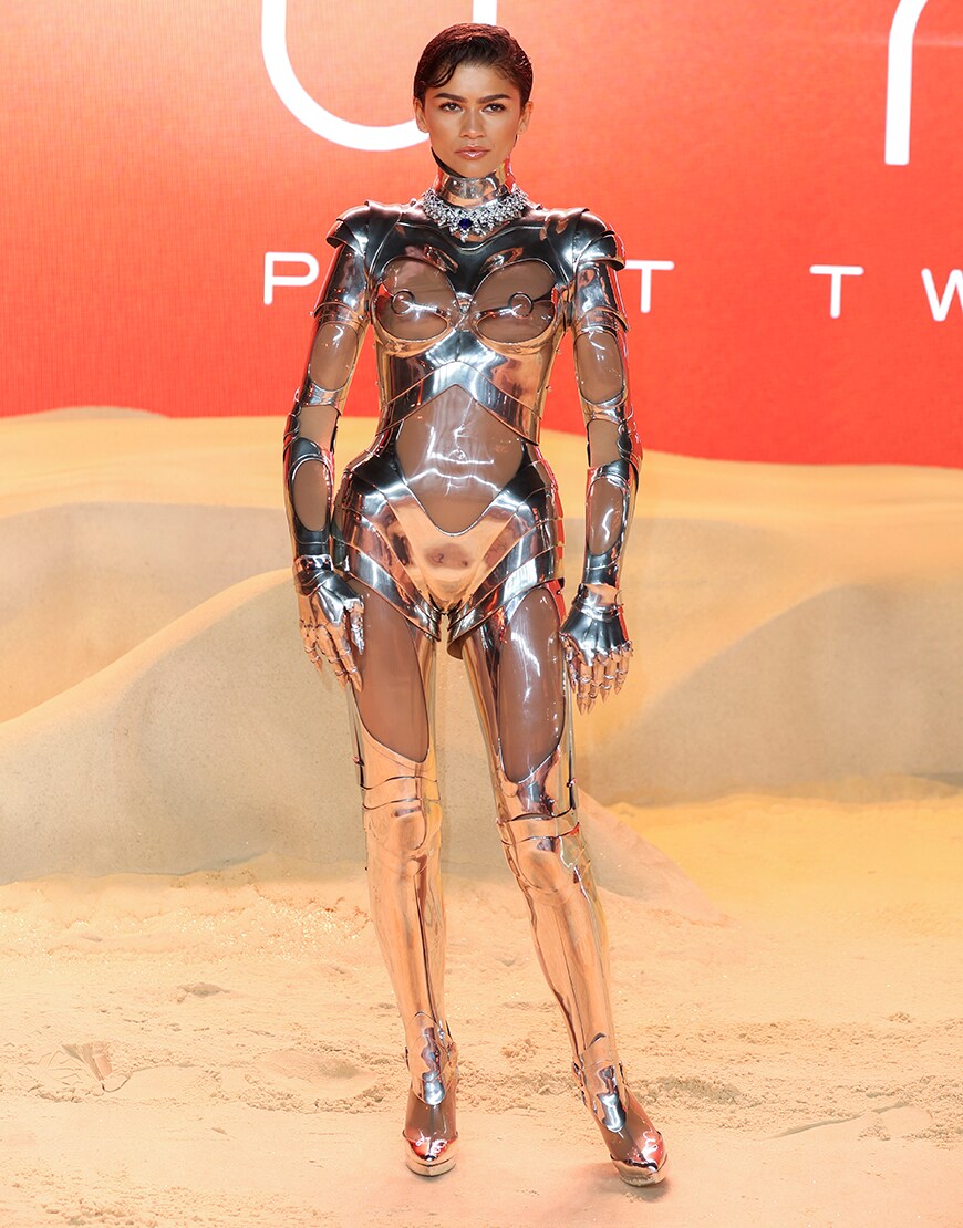 Zendaya wearing Mugler suit | ASOS Style Feed