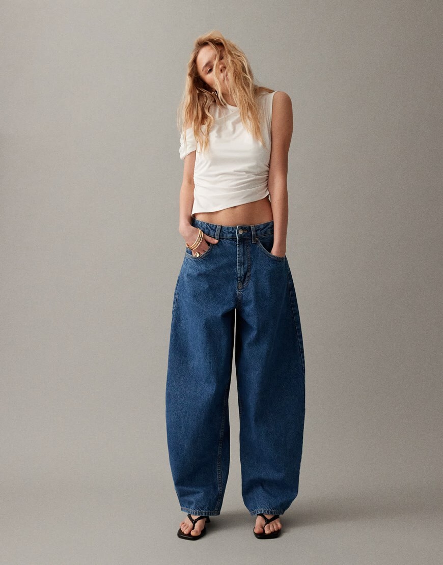 ASOS DESIGN barrel leg jeans|ASOS Style Feed
