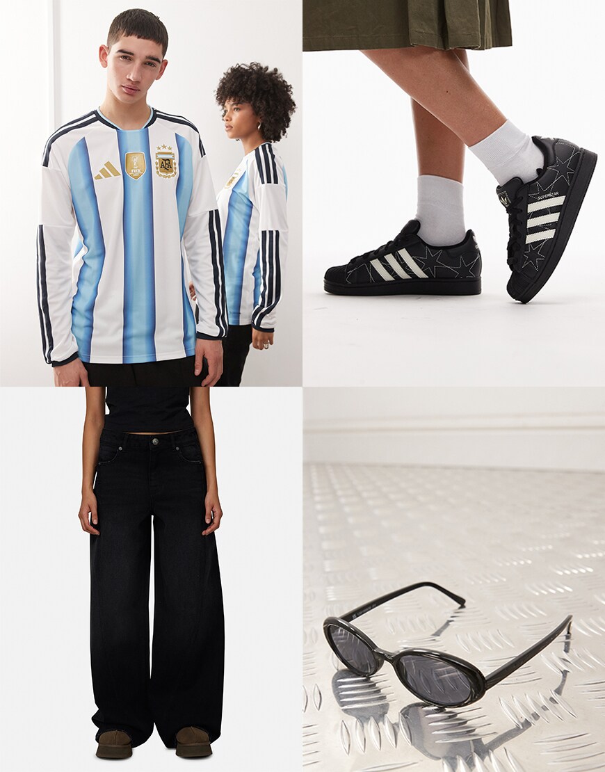 Collage of ASOS clothes