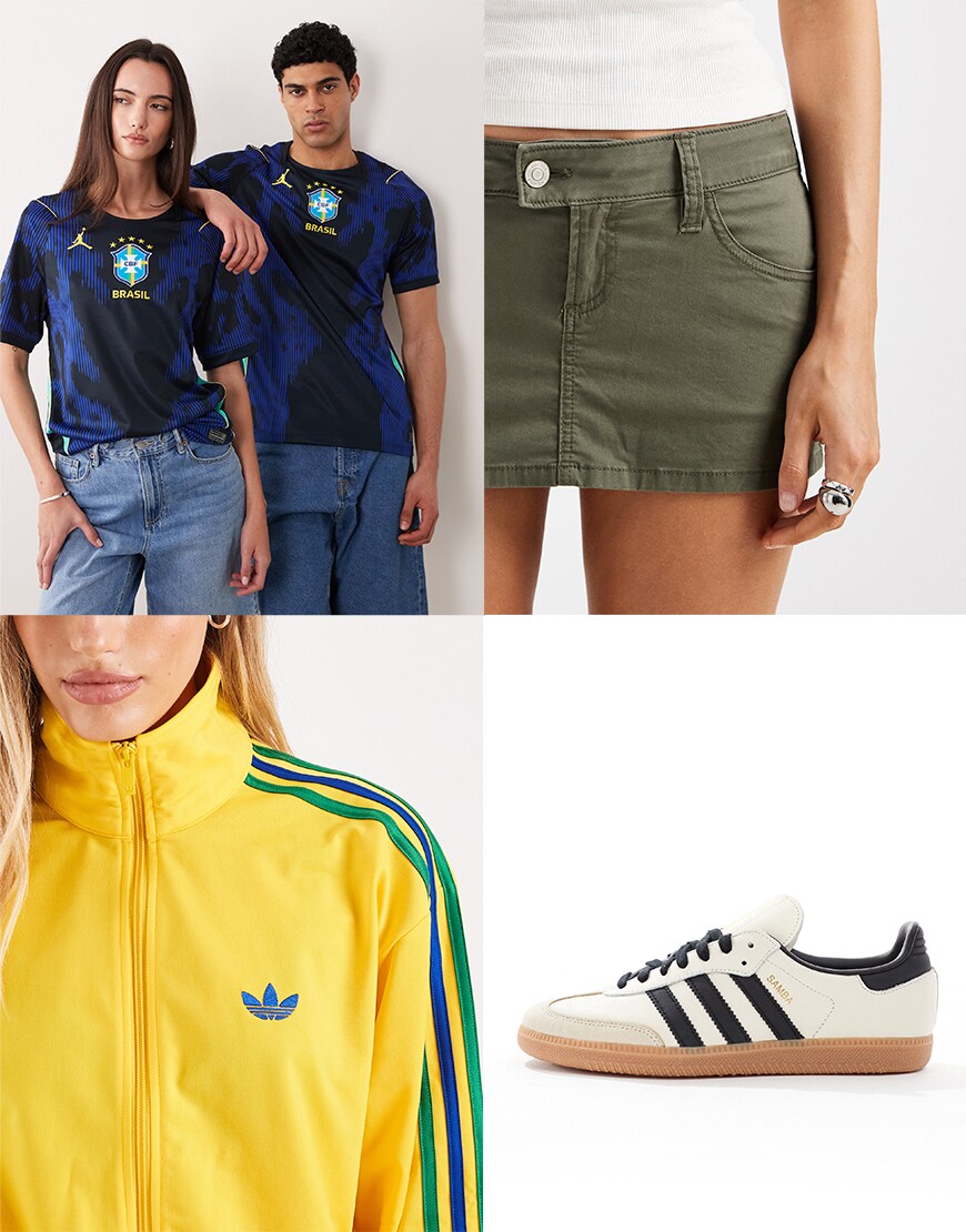 Collage of ASOS clothes