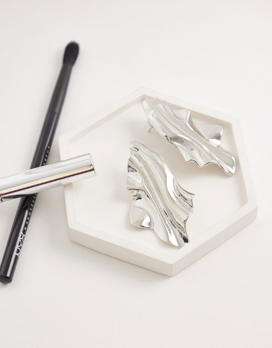 silver earrings|ASOS Style Feed