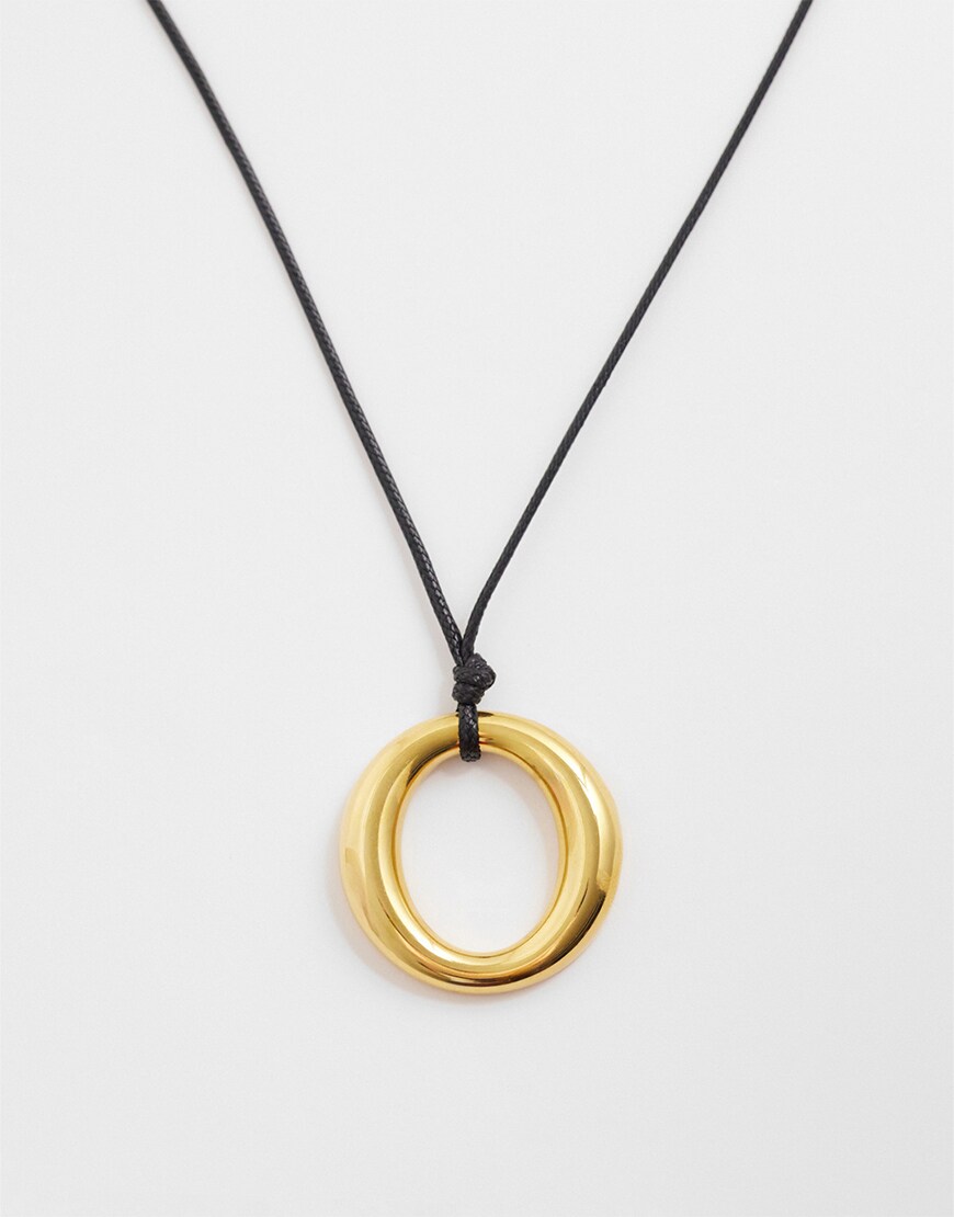 gold cord necklace|ASOS Style Feed