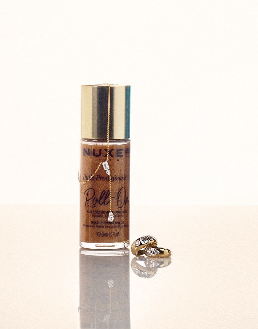 NUXE Huile Prodigieuse Roll On Body Oil 60ml - Golden Shimmer | ASOS Style Feed 