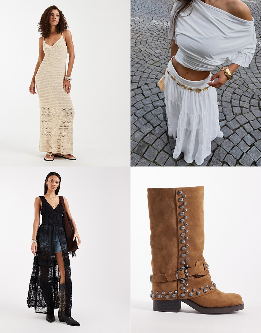 Collage of ASOS products