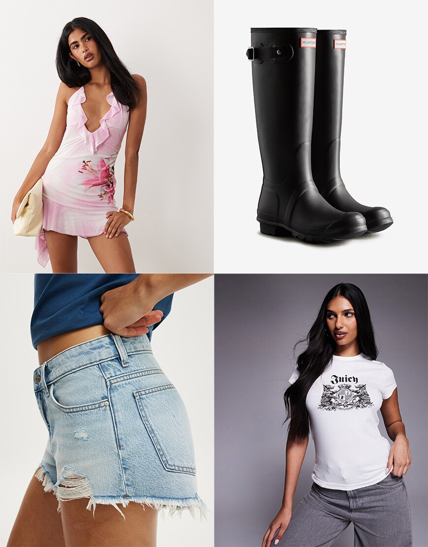 Collage of ASOS products
