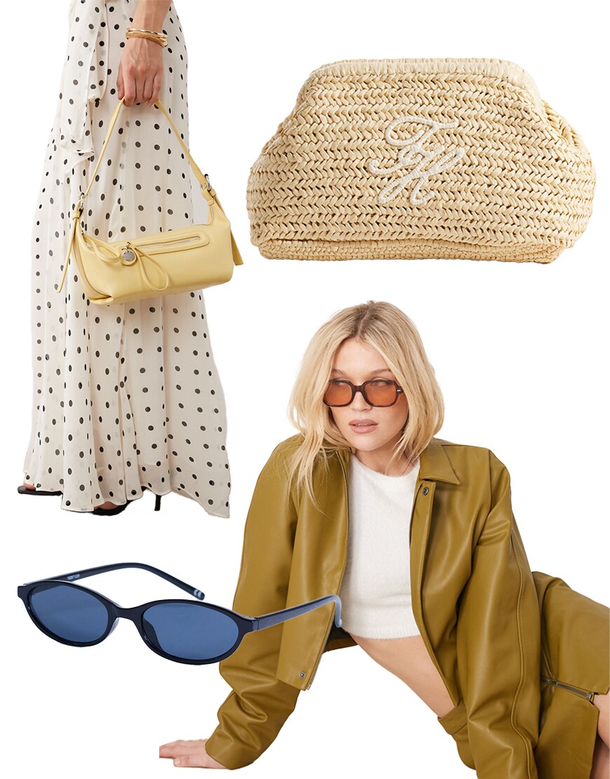 Collage of ASOS accessories
