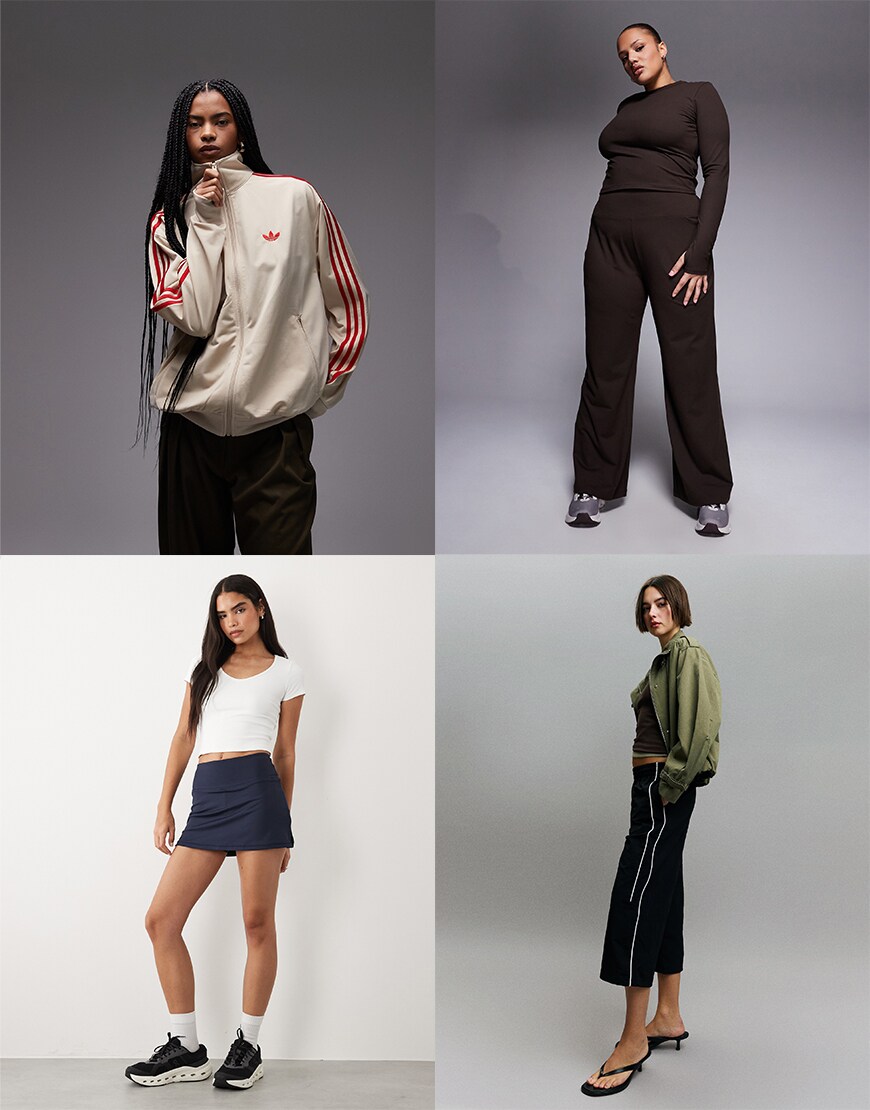 Collage of ASOS activewear