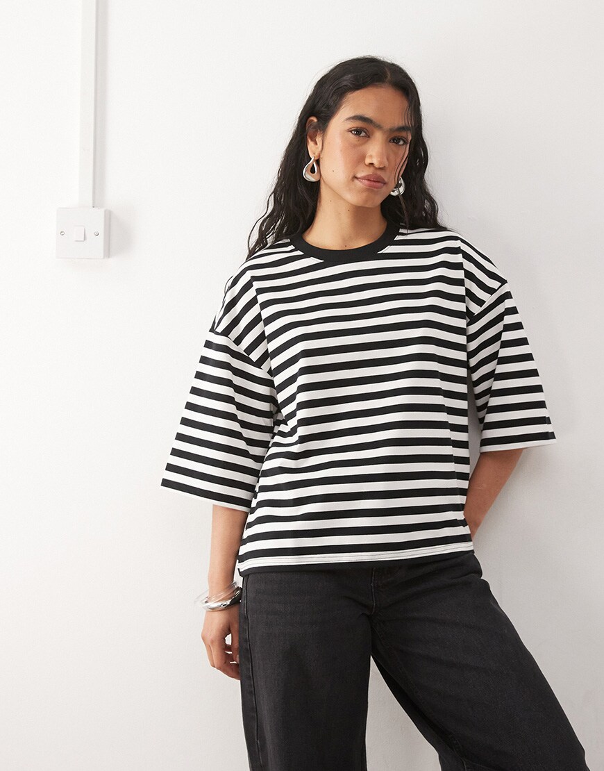 model wearing striped t-shirt|ASOS Style Feed