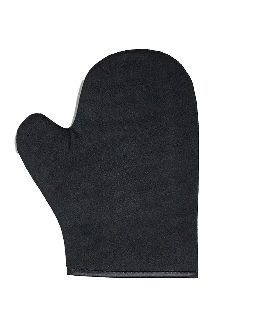 Black tanning mitt