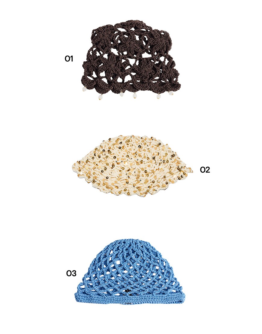 Collage of ASOS crochet hats | ASOS Style Feed