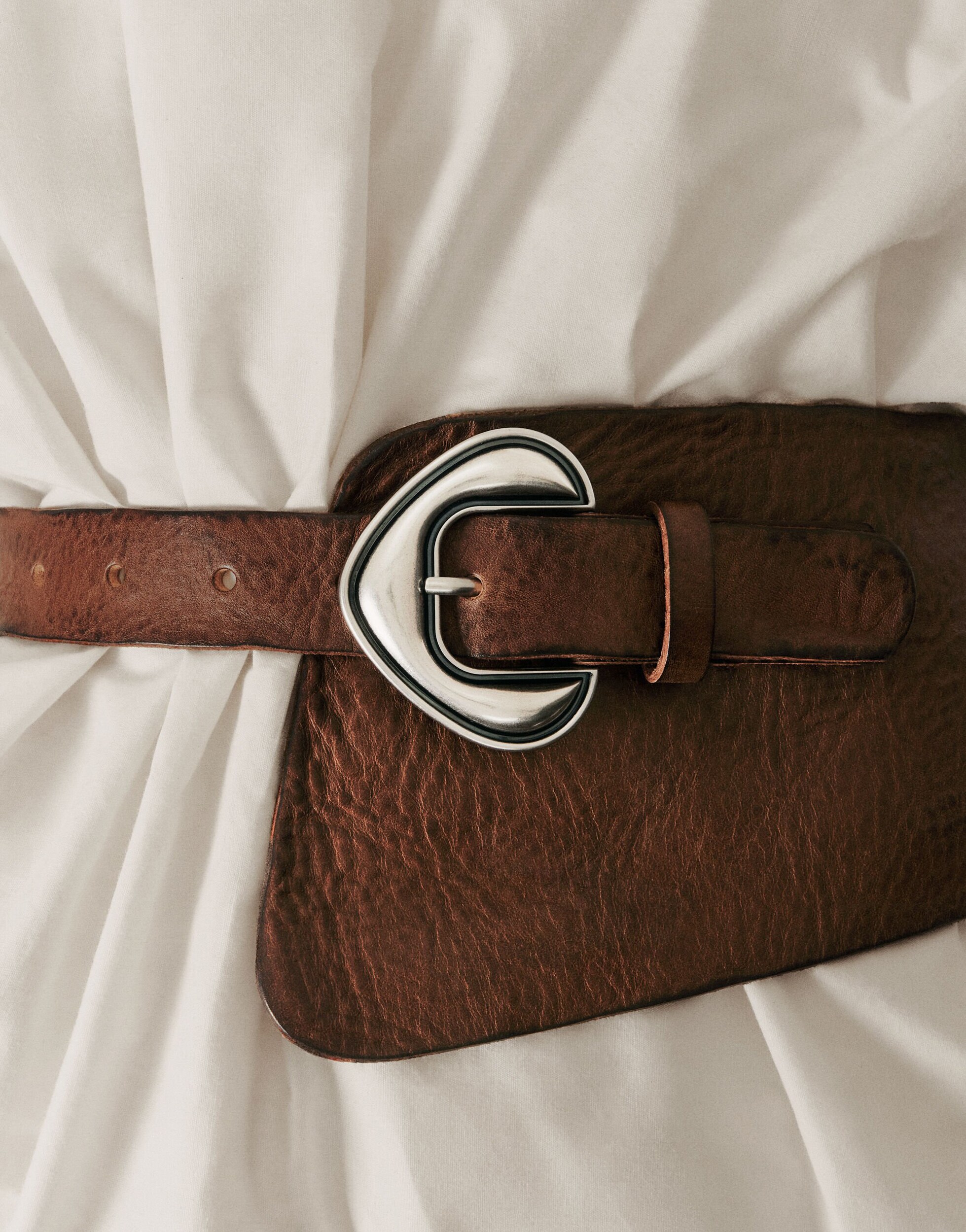 Desigual Studio leather sash belt in brown | ASOS Style Feed