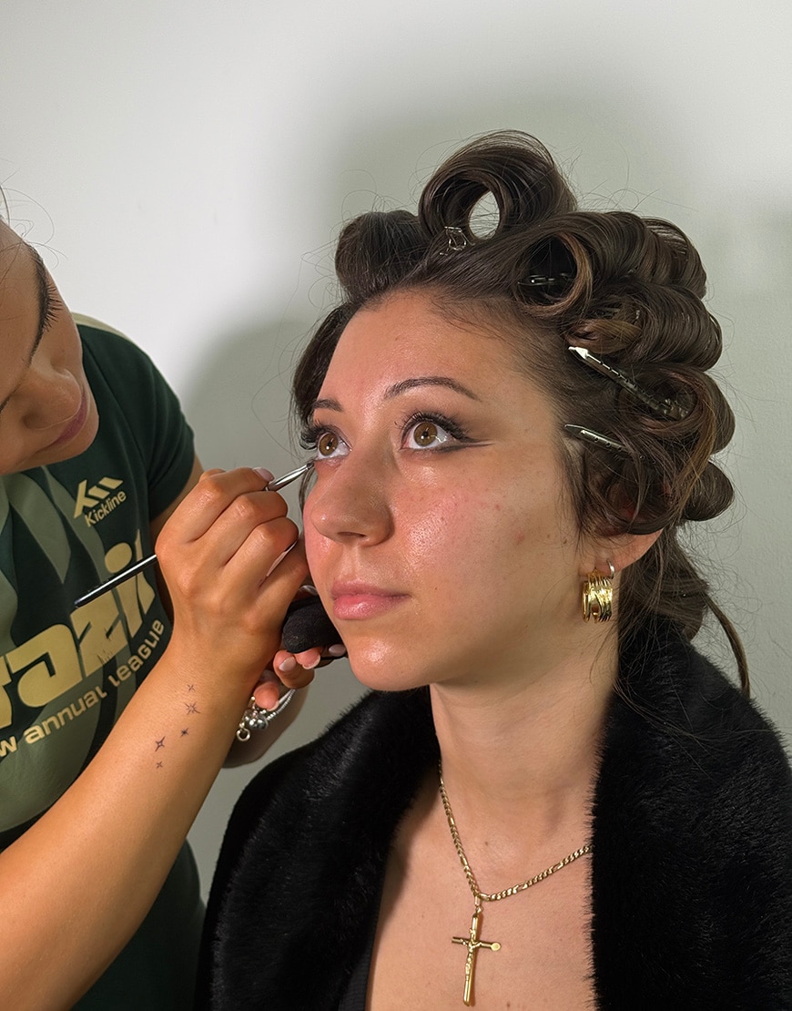 Woman applying lower lash line eyeliner  | ASOS Style Feed